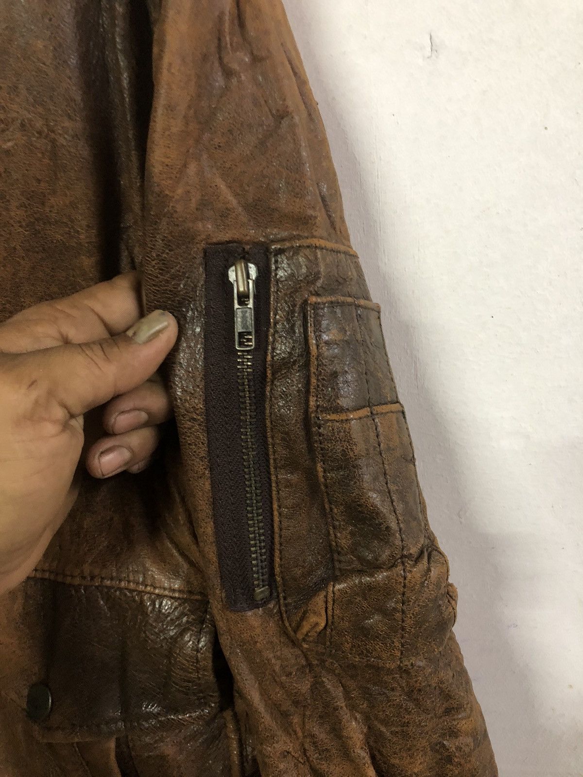 Japanese Brand × Vintage Vintage Mondick Leather Jacket Zipper Size US M / EU 48-50 / 2 - 4 Thumbnail