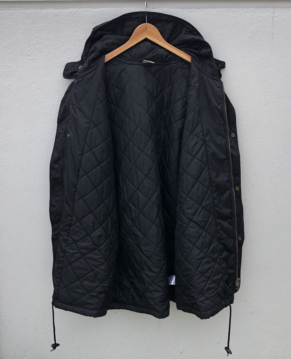 Nike Vintage NIKE NOMO Big Logo Lined Quilted Hoodie Coach Jacket Size US XL / EU 56 / 4 - 9 Thumbnail