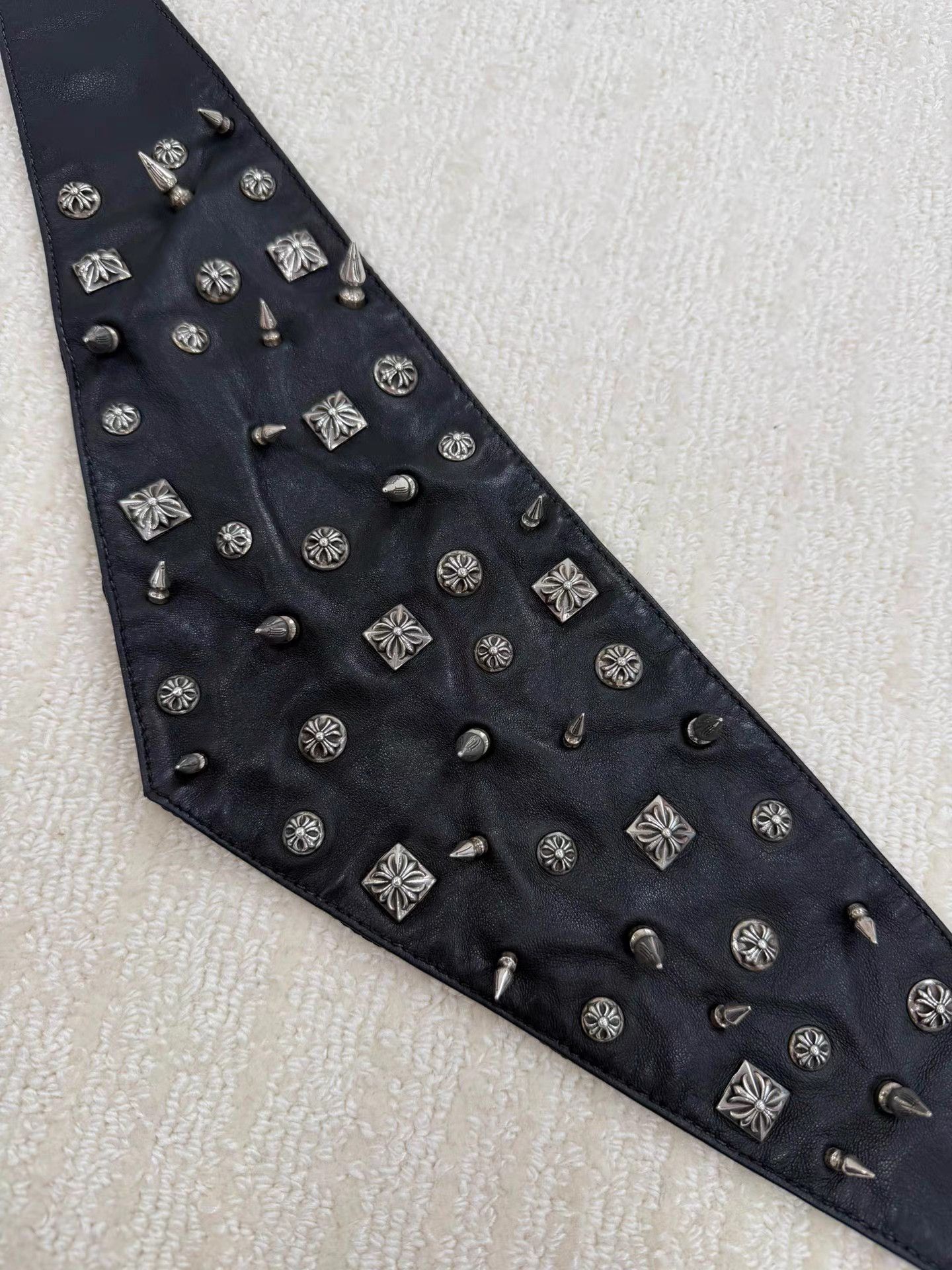 Chrome Hearts Chrome Hearts Full Silver Embellished Scarf & Face Mask K2 Size ONE SIZE - 1 Thumbnail