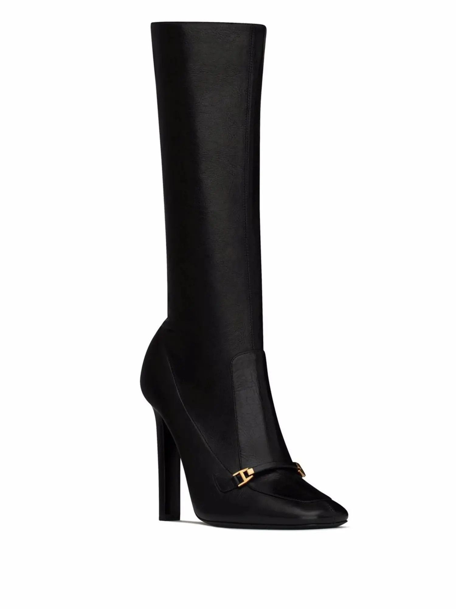 Saint Laurent Paris o1b1hav111224 Camden Boots in Shiny Grained Leather in Black Size US 7.5 / IT 37.5 - 2 Thumbnail