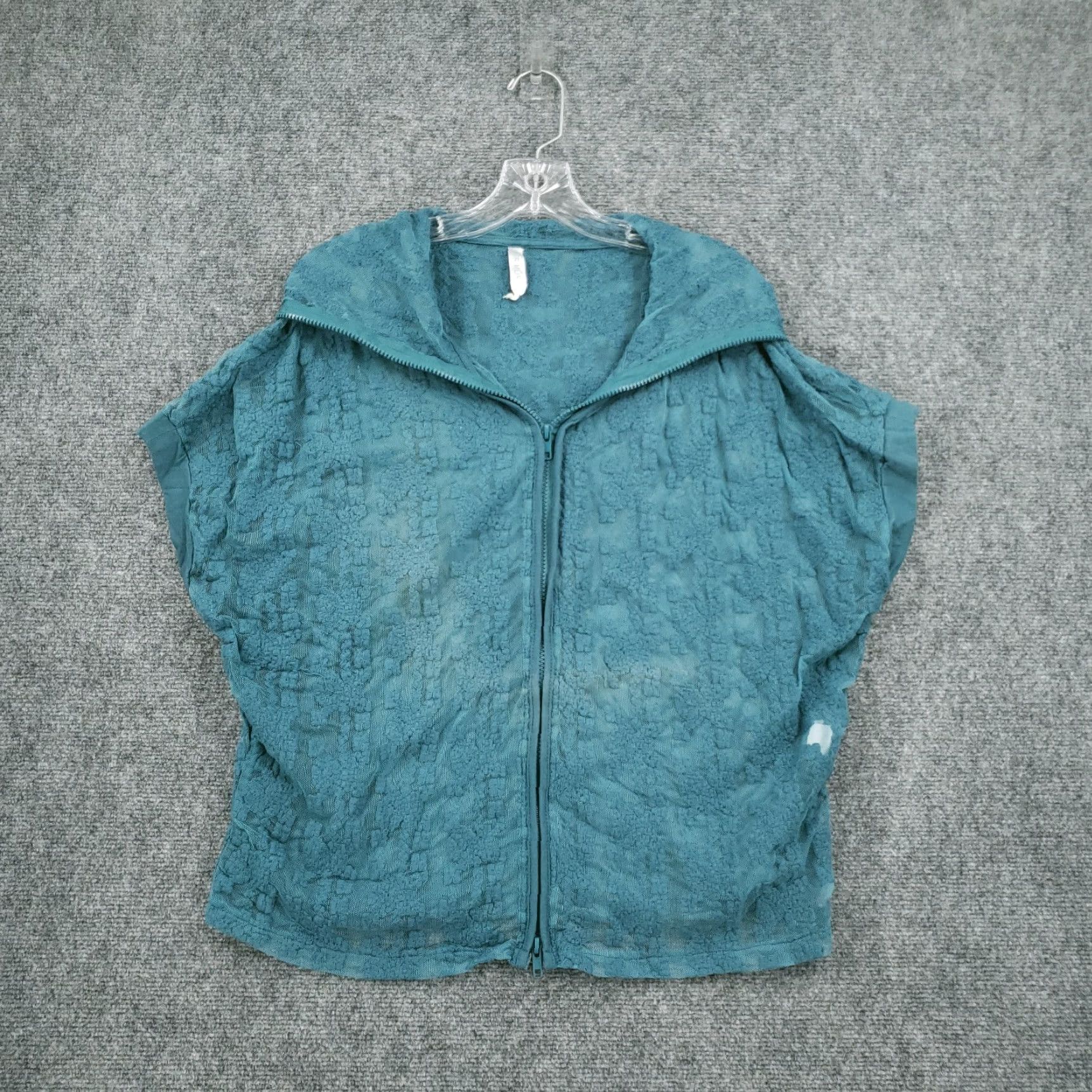 Vintage Mur Mur Womens L Green Full Zip Hooded Embroidered Sweater Nike? Size L / US 10 / IT 46 - 2 Thumbnail