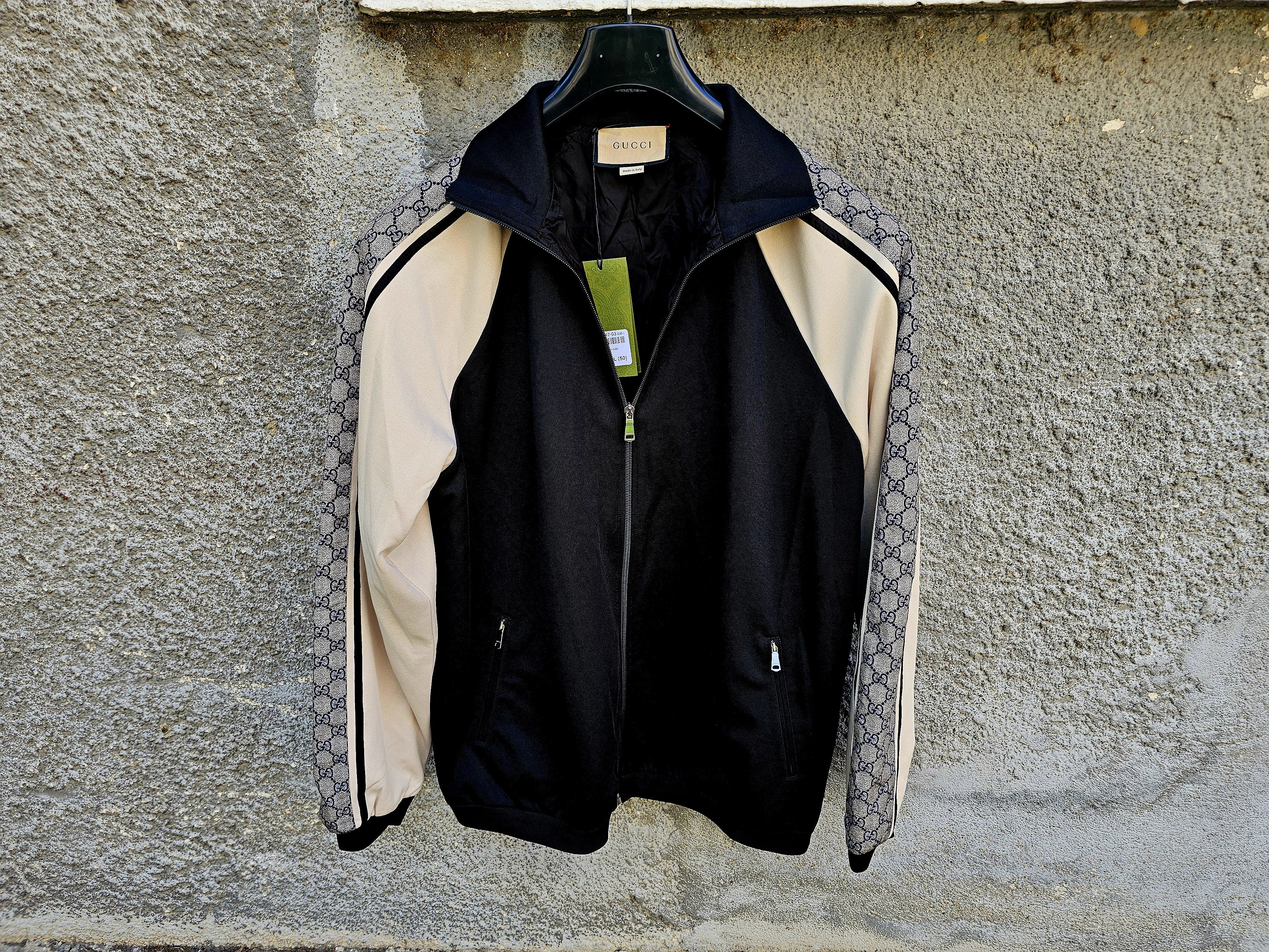 Gucci $1650 Gucci GG Paneled Logo Men's Technical Jersey Jacket Size US L / EU 52-54 / 3 - 10 Thumbnail