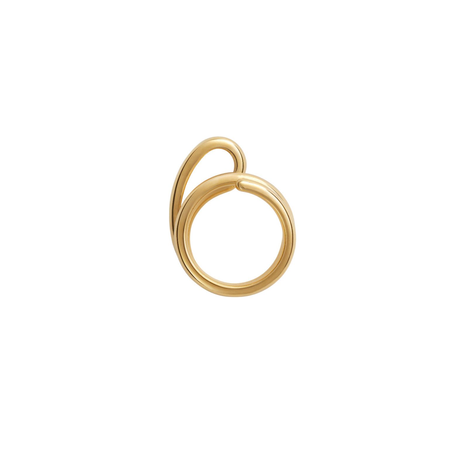 BOTTEGA VENETA Frills $750 Yellow Gold Ring New And Authenti