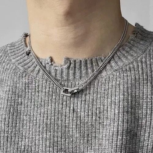 Japanese Brand Retro punk necklace Size 34 - 7 Thumbnail