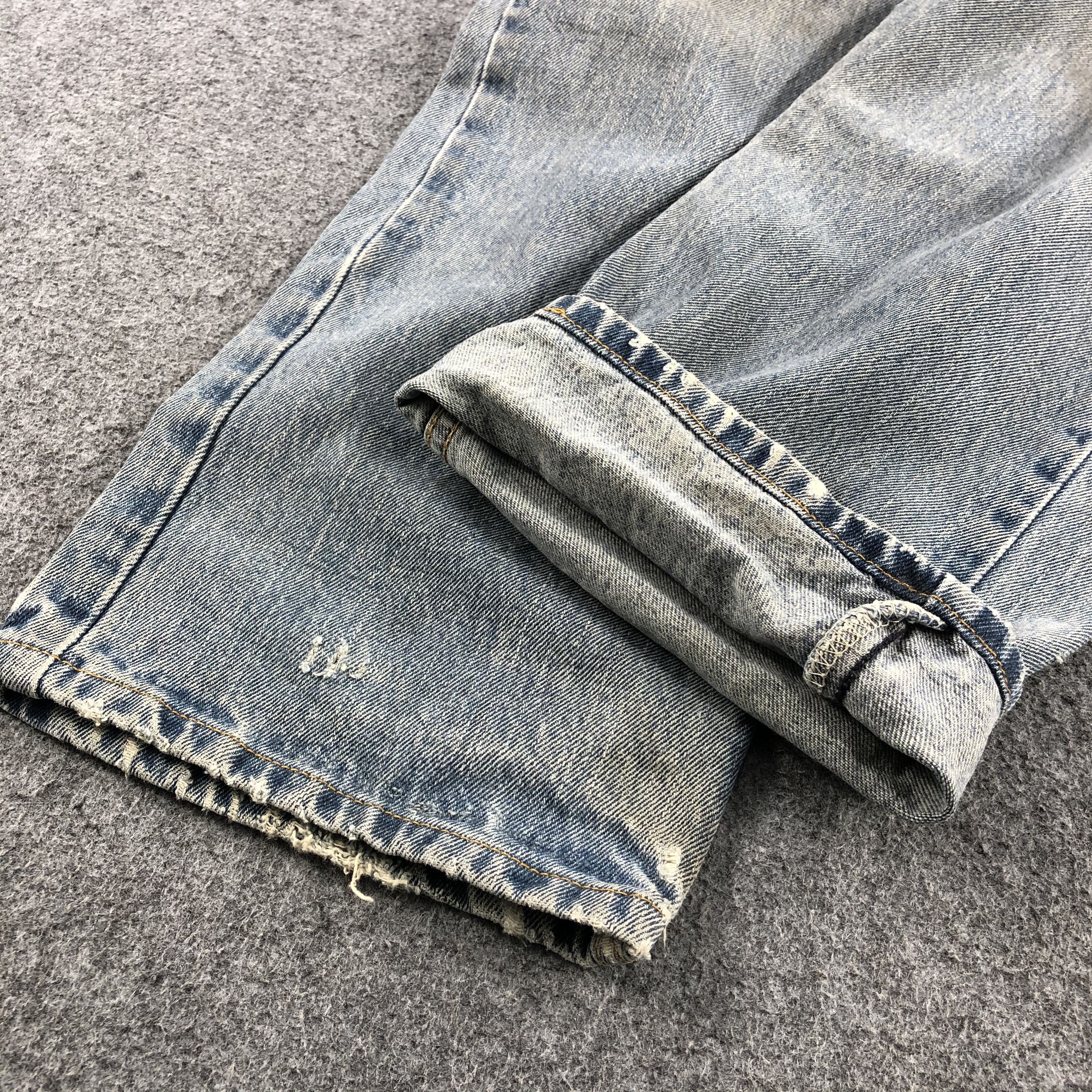 Levi's × Vintage Vintage Dirty Oil Levis 505 Jeans-JM1127 Size US 37 - 7 Thumbnail