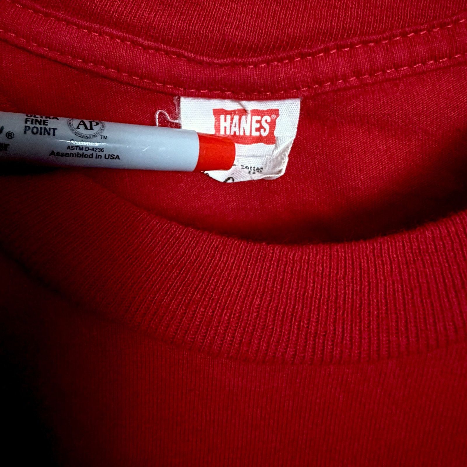 Hanes Save Traveller Ride a Trojan Red T-Shirt Vintage Blank S Size US S / EU 44-46 / 1 - 3 Thumbnail