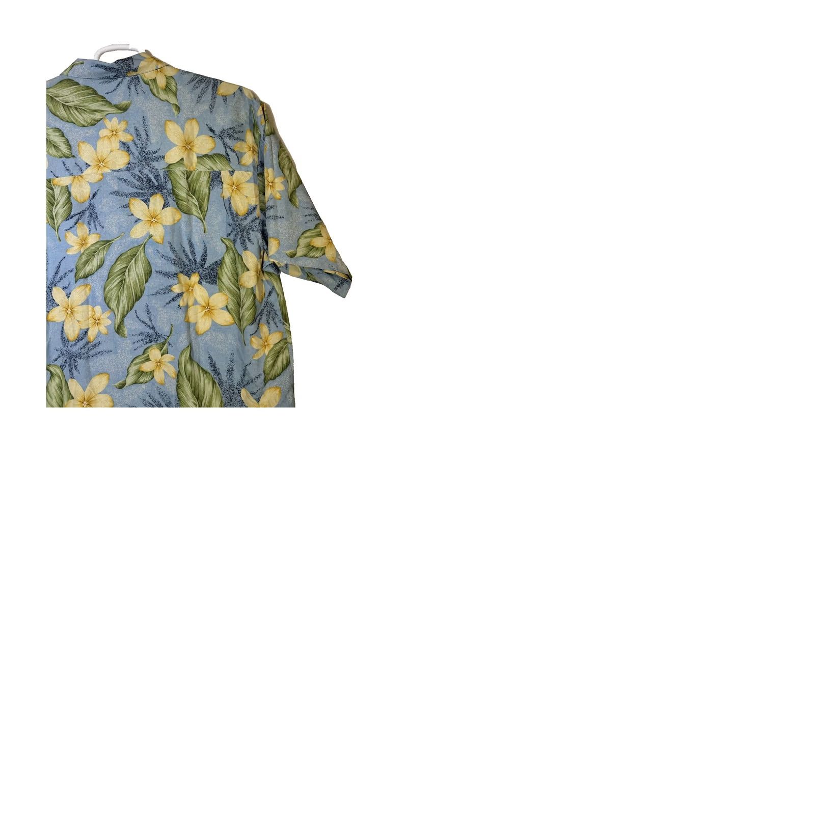 Vintage Bermuda Bay Shirt Large Blue Floral 100% Silk Short Sleeve Button-Up M183 Size US L / EU 52-54 / 3 - 9 Thumbnail