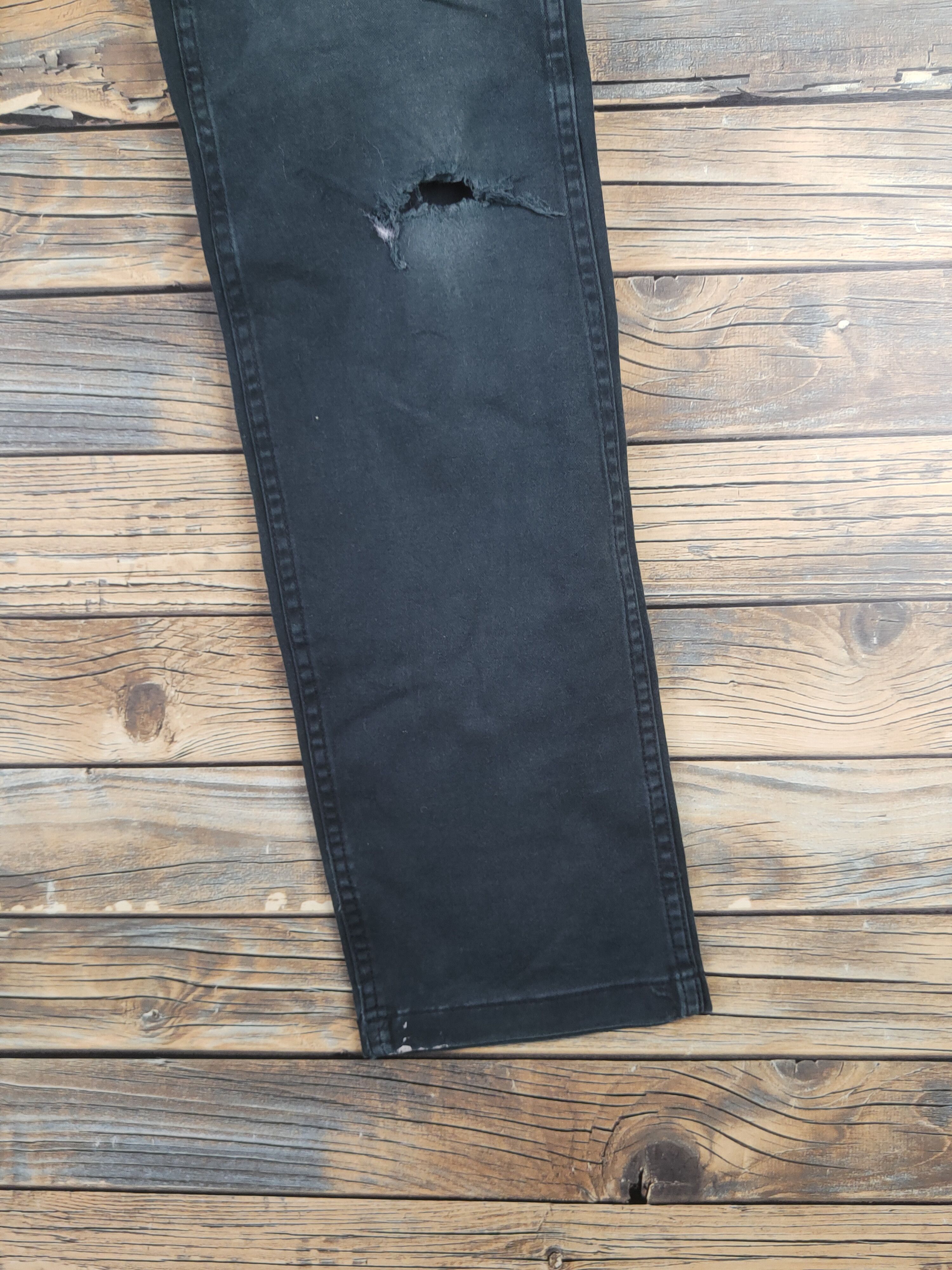 Japanese Brand DL Gladiator Black Faded Multipocket Cargo Pants #46-261T Size US 30 / EU 46 - 6 Thumbnail