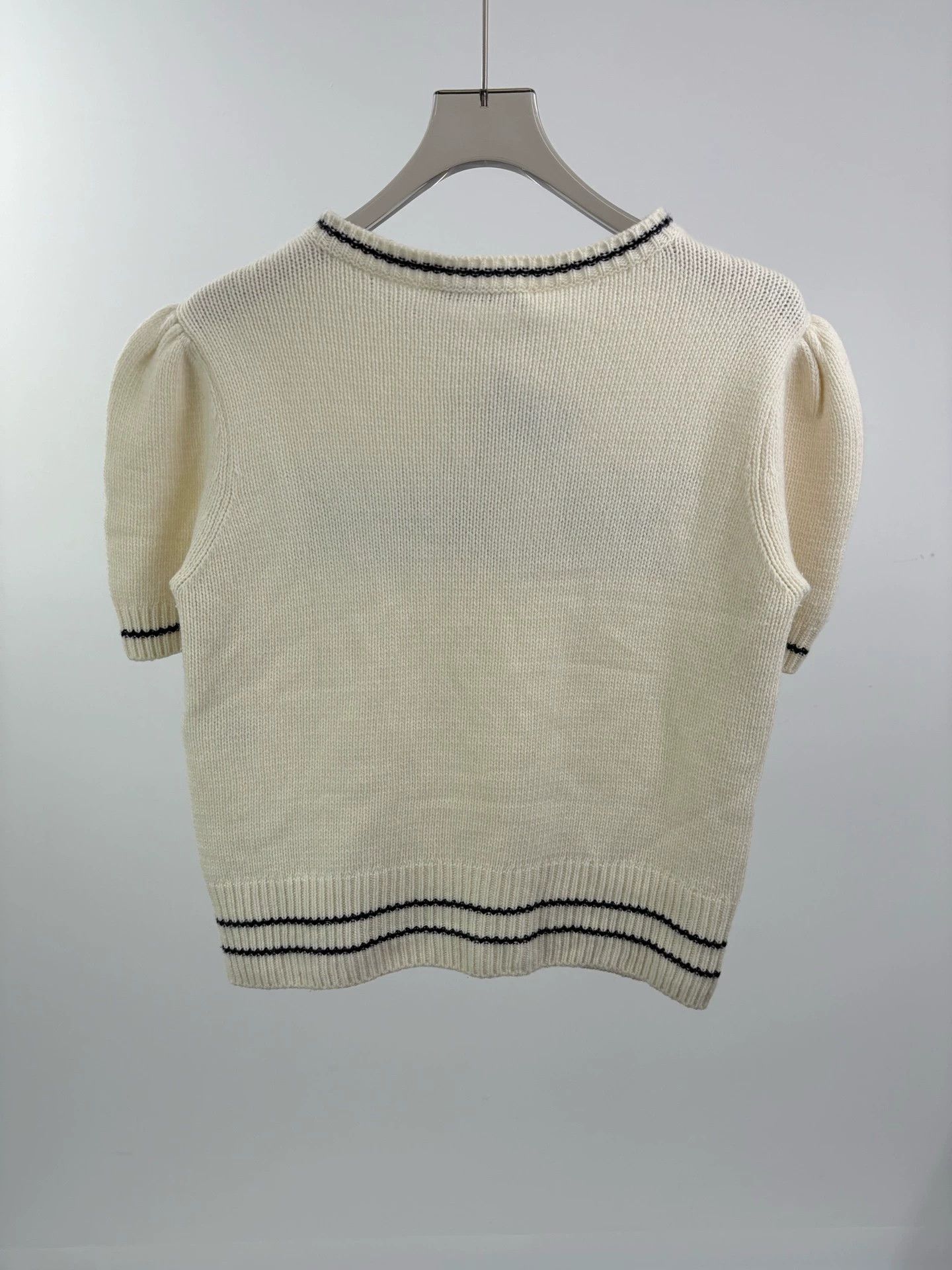 Dior DIOR white slogan knit short-sleeved T-shirt Size XL / US 12-14 / IT 48-50 - 2 Thumbnail