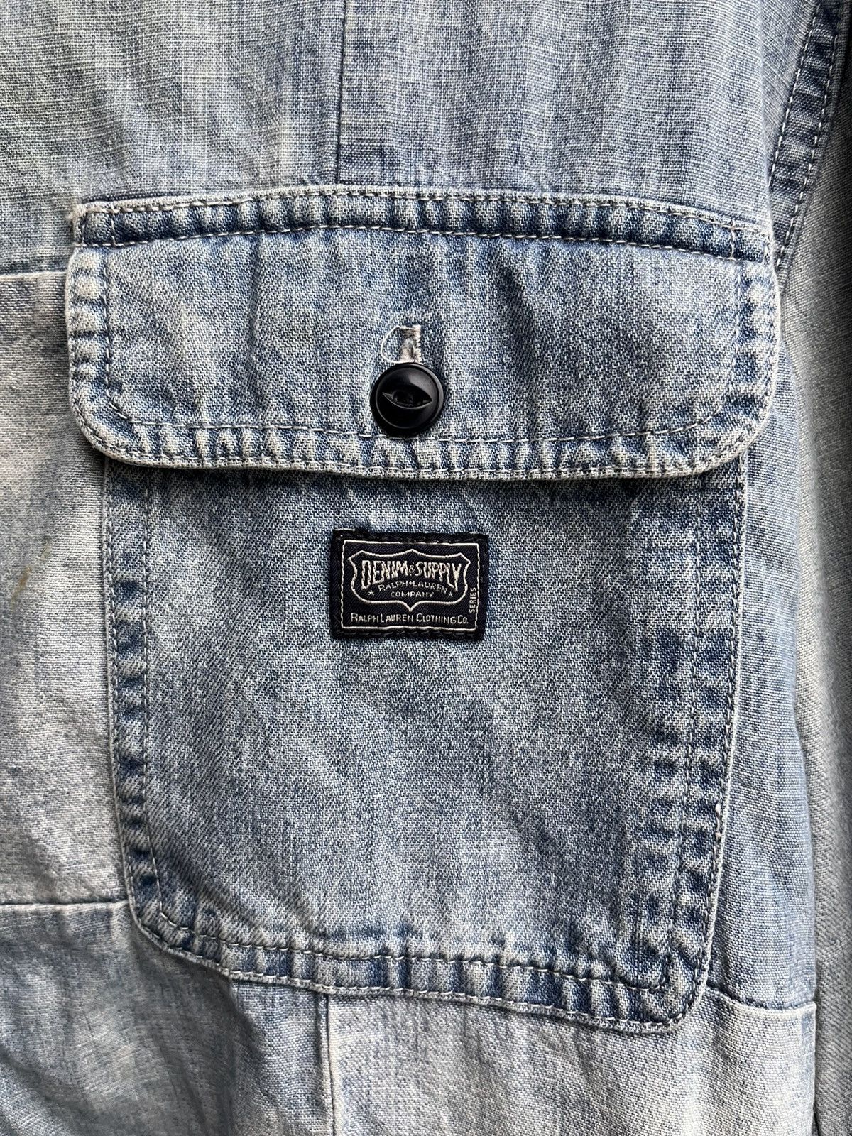 Denim & Supply Ralph Lauren × Polo Ralph Lauren × Ralph Lauren VINTAGE DENIM SUPPLY RALPH LAUREN PATCH SHIRST Size US L / EU 52-54 / 3 - 4 Thumbnail