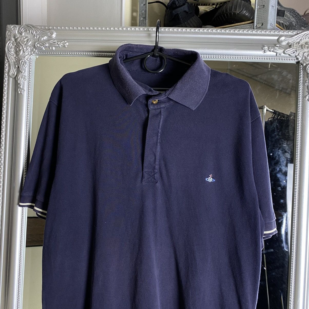 Vivienne Westwood Vivienne Westwood Polo T-Shirt Blue Orb Logo Size US XL / EU 56 / 4 - 2 Thumbnail