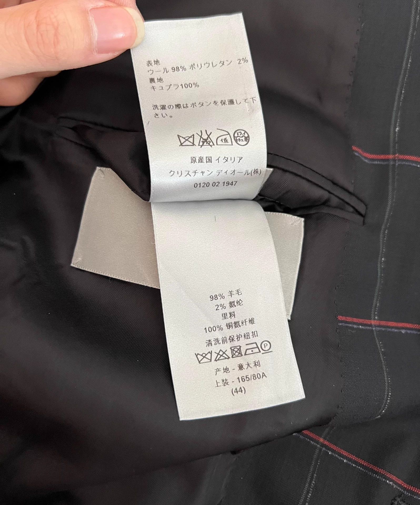 Dior Dior Wool Double-Breasted Peak Lapel Blazer 44 Size 44R - 8 Thumbnail