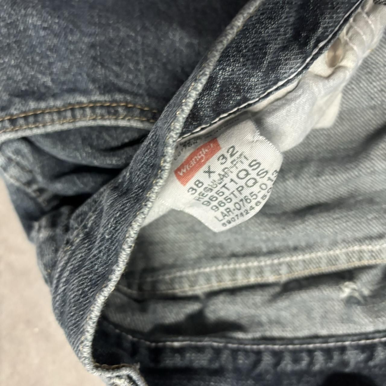Japanese Brand × Vintage Crazy Vintage Y2K/2000s Grunge Dark Wash Skater Jean Shorts Jorts! Size US 38 / EU 54 - 5 Thumbnail