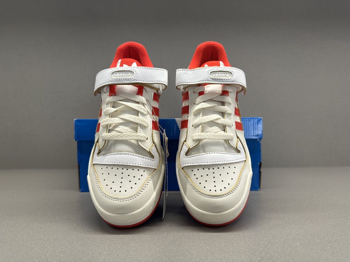 Adidas Adidas Forum 84 Low Off White Vivid Red Footwear White Size US 6.5 / IT 36.5 - 4 Thumbnail