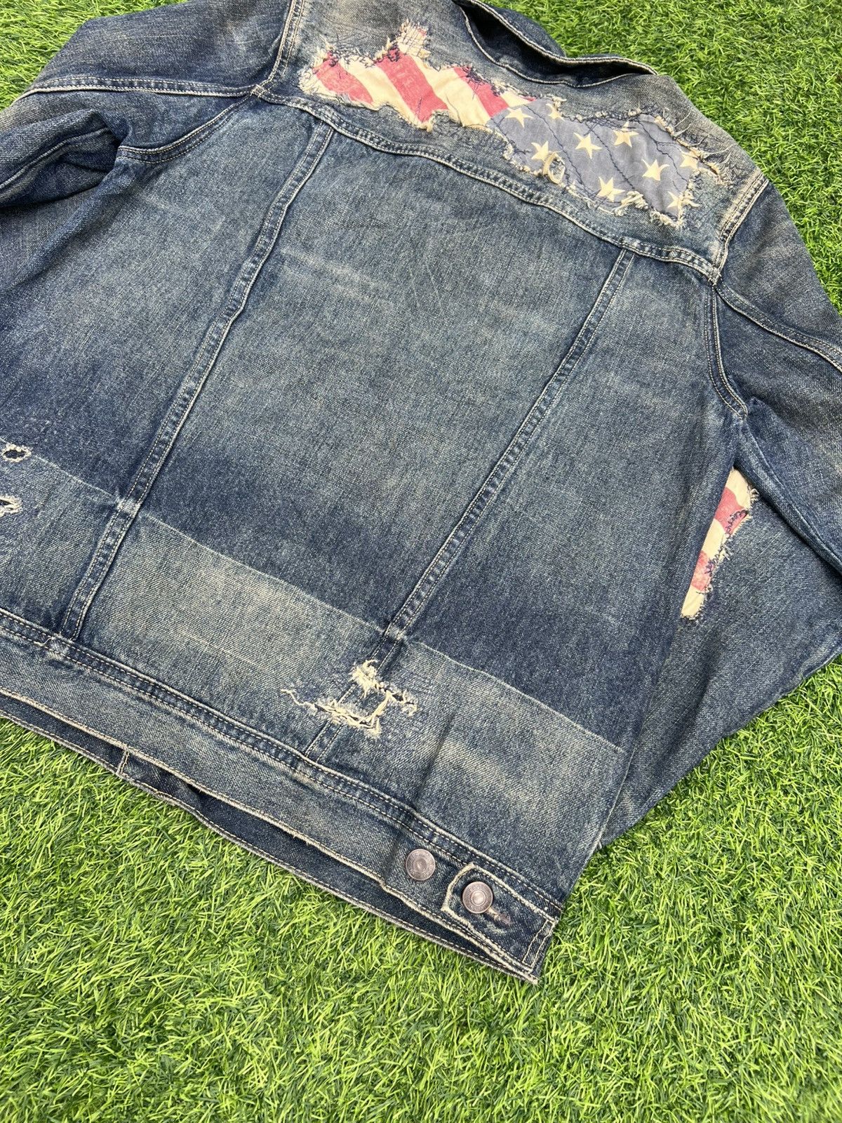 Polo Ralph Lauren Polo Ralph Lauren Distressed American 🇺🇸 Denim Trucker Jacket Size US M / EU 48-50 / 2 - 11 Thumbnail