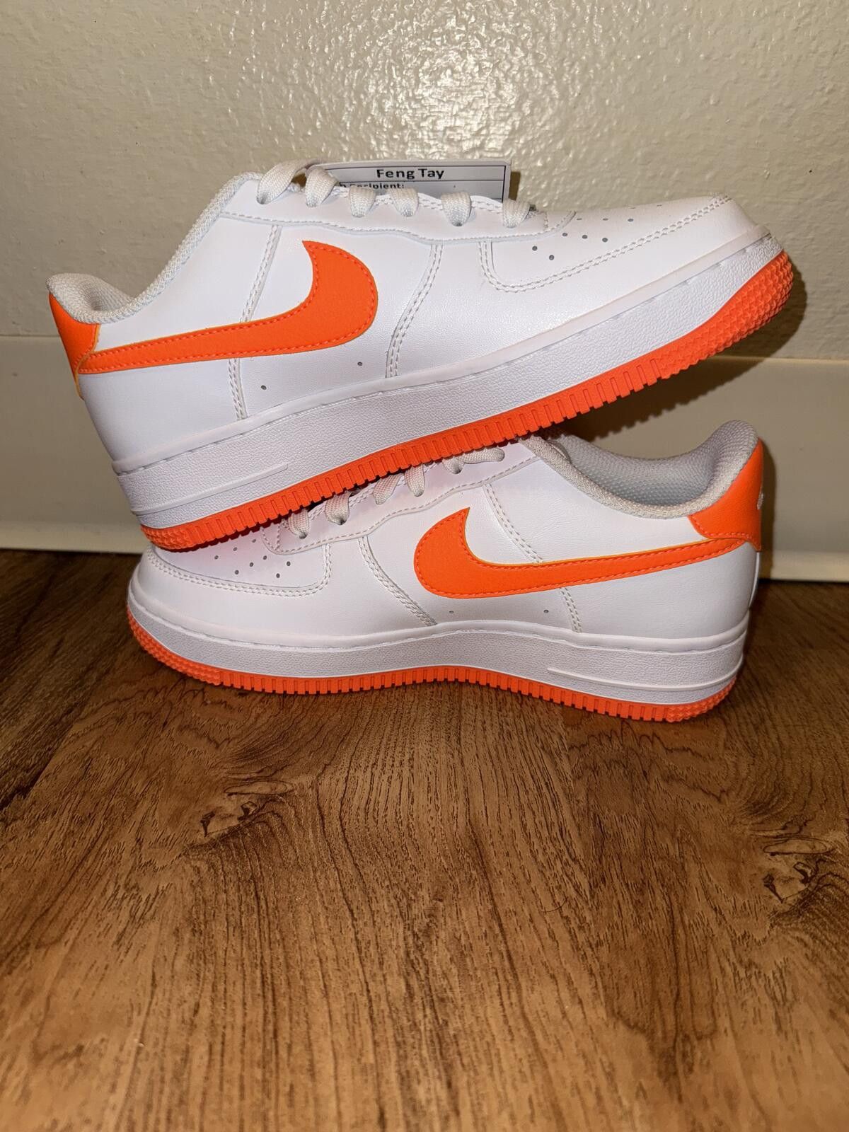 Nike Nike Air Force 1 Low White Bright Safety Orange (GS) Sample Size US 5 / EU 37 - 9 Thumbnail