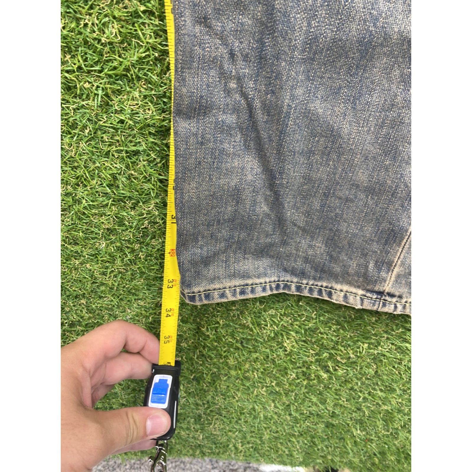 True Religion True Religion Jeans Mens 36 Blue Section Straight Distressed Ripped Denim Pants Size US 36 / EU 52 - 5 Thumbnail