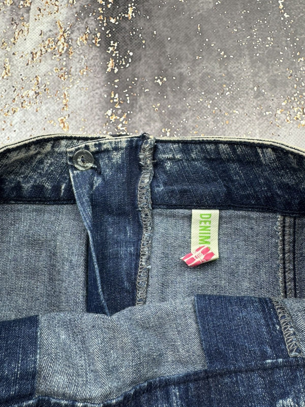 Japanese Brand × Vintage Vintage Multi Zipped Cool Denim Mini Skirt Size 27" / US 4 / IT 40 - 5 Thumbnail