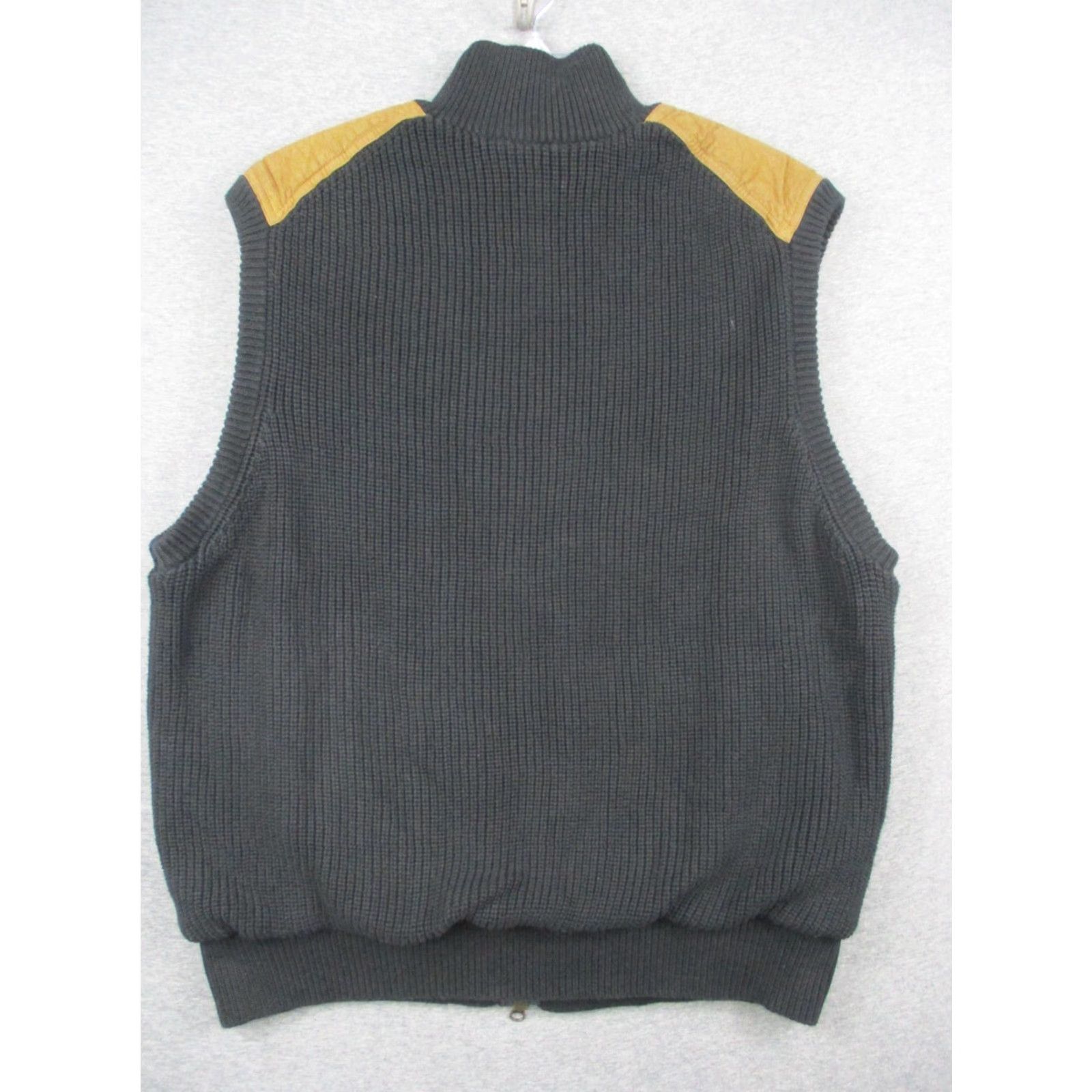 Orvis VINTAGE Orvis Vest Leather Patches Full Zip Men’s Medium Black Brown Windbreaker Patch Logo Size US L / EU 52-54 / 3 - 3 Thumbnail