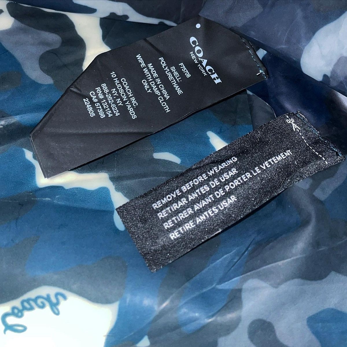 Coach Coach Printed Slicker Transparent Camo Rain Coat Size US M / EU 48-50 / 2 - 9 Thumbnail