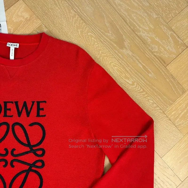 Loewe LOEWE Red Women's Sweatshirt with Logo Design . Size M / US 6-8 / IT 42-44 - 5 Thumbnail