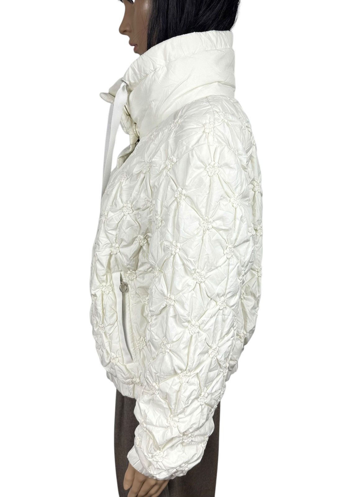 Other Marc Cain Quilted Jacket Decor Flowers Mock Neck size 3 Size M / US 6-8 / IT 42-44 - 6 Thumbnail