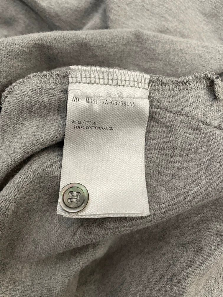 Thom Browne Thom Browne Gray four-striped long-sleeved T-shirt 2505-Nex Size US XL / EU 56 / 4 - 7 Thumbnail