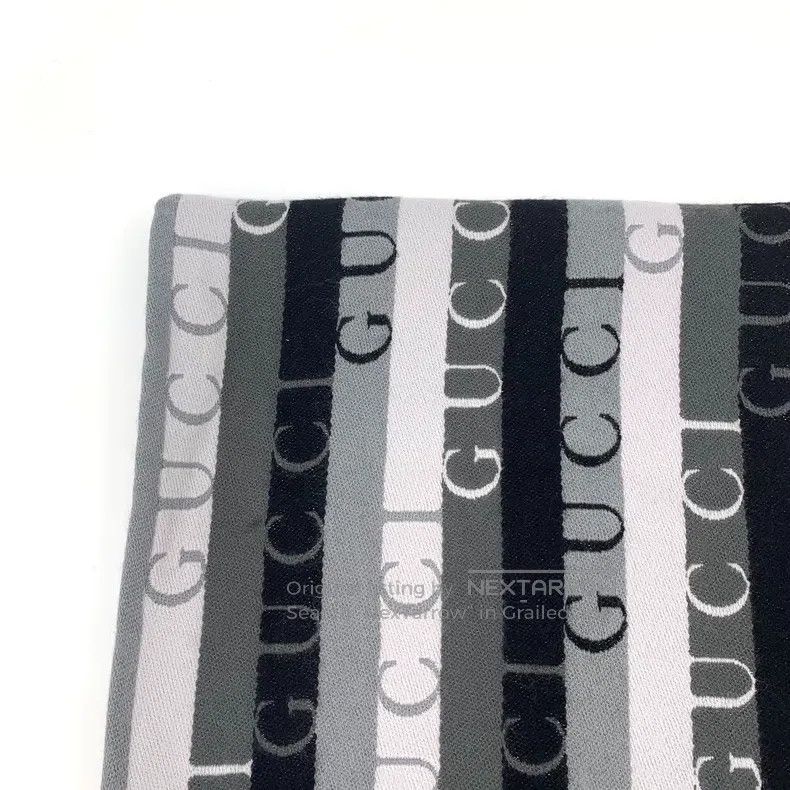 Gucci Gucci Colour block logo striped wool tassel scarf Size ONE SIZE - 3 Thumbnail