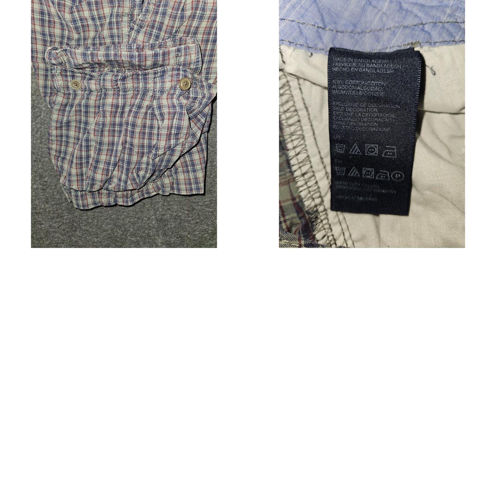 Tommy Hilfiger Tommy Hilfiger Shorts Mens 34 Multicolor Plaid Cargo 100% Cotton Pockets Casual Size US 34 / EU 50 - 8 Thumbnail