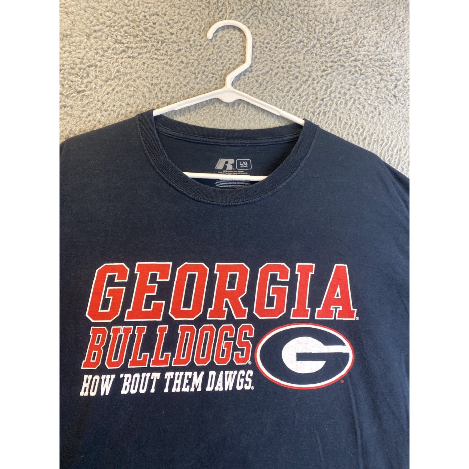 Vintage VINTAGE Russell Georgia Bulldogs T-Shirt Long Sleeve L Adult Men Black 90s Football Size US L / EU 52-54 / 3 - 3 Thumbnail
