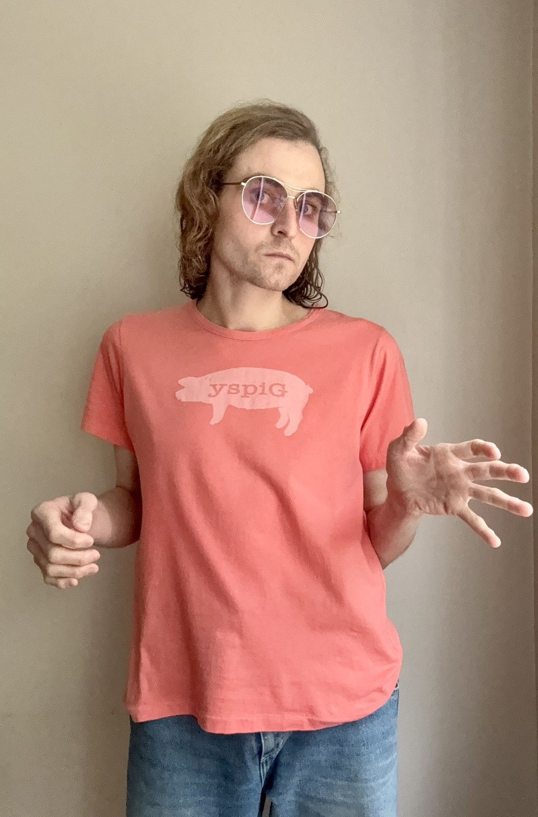 Yohji Yamamoto Yohji Yamamoto Y’s GIPSY Pig Logo Tee Size US M / EU 48-50 / 2 - 15 Thumbnail