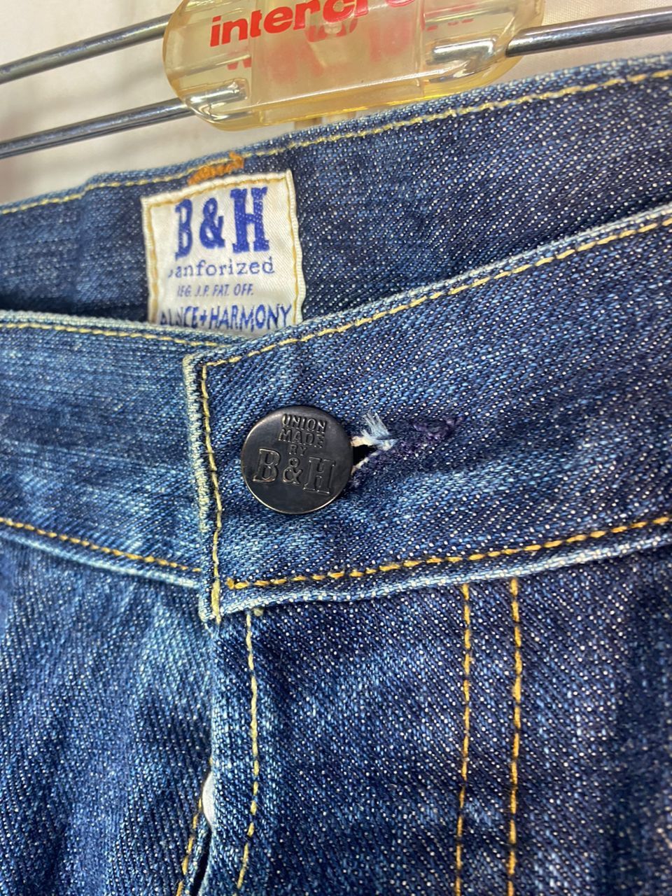 Other Vintage B&H balance &harmony selvedge denim jeans Size US 34 / EU 50 - 7 Thumbnail