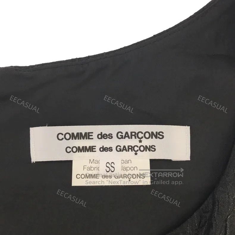 Comme des Garcons Comme Des Garcons Black Satin Sleeveless Gobelin Pattern R Size XS / US 0-2 / IT 36-38 - 6 Thumbnail