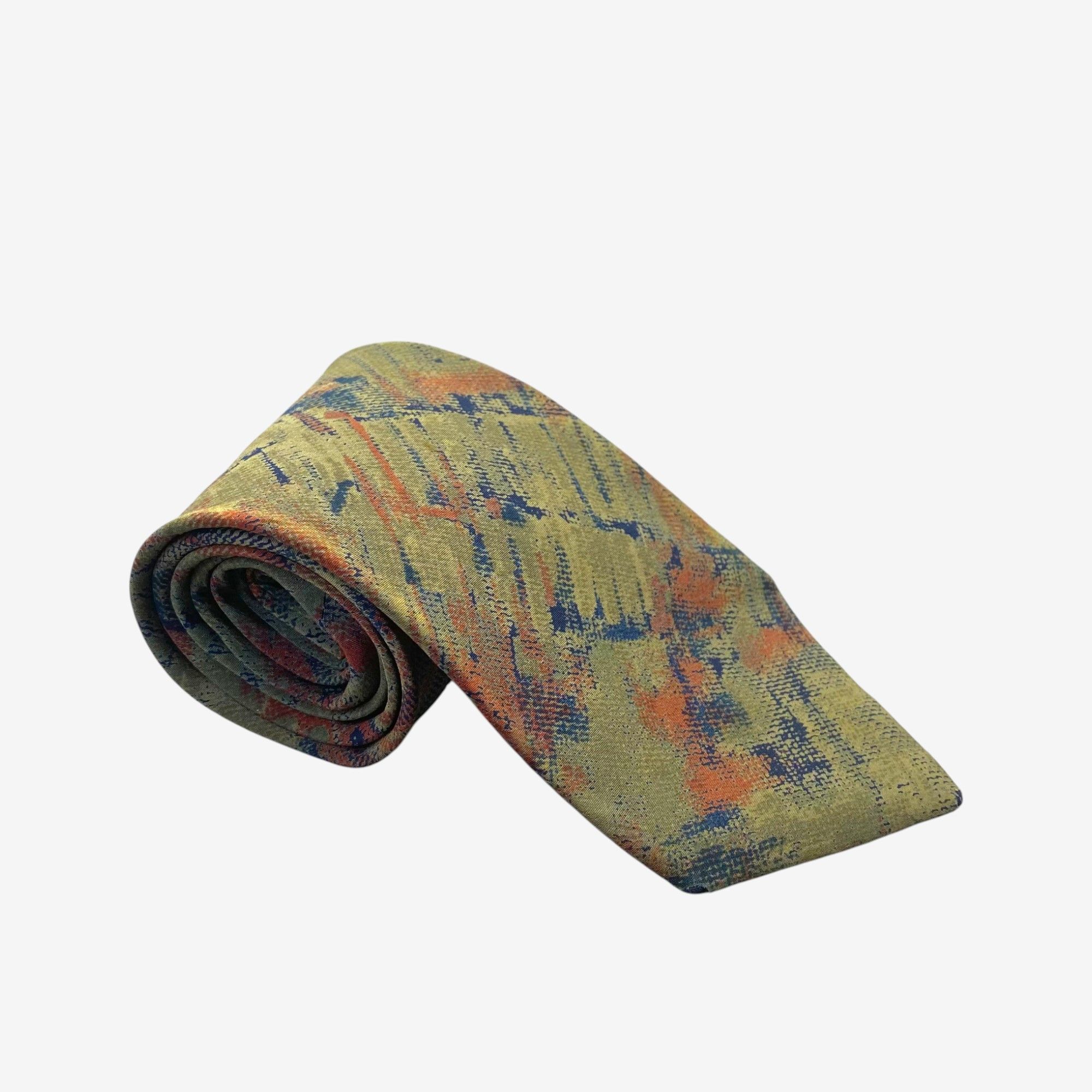 Issey Miyake Vintage Issey Miyake SILK Necktie Cravate Pure Silk Neck Tie Size ONE SIZE - 1 Thumbnail
