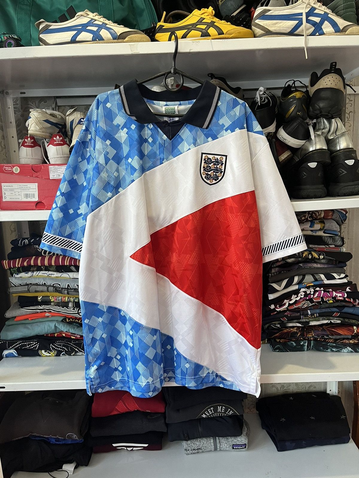 Vintage Vintage England Football Shirt special jersey Score Draw 90s Size US XXL / EU 58 / 5 - 1 Thumbnail