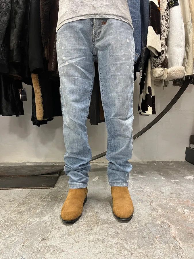 Dolce & Gabbana × Vintage SS2006 Dolce Gabbana Blue Distressed Denim Jeans Size US 32 / EU 48 - 4 Thumbnail