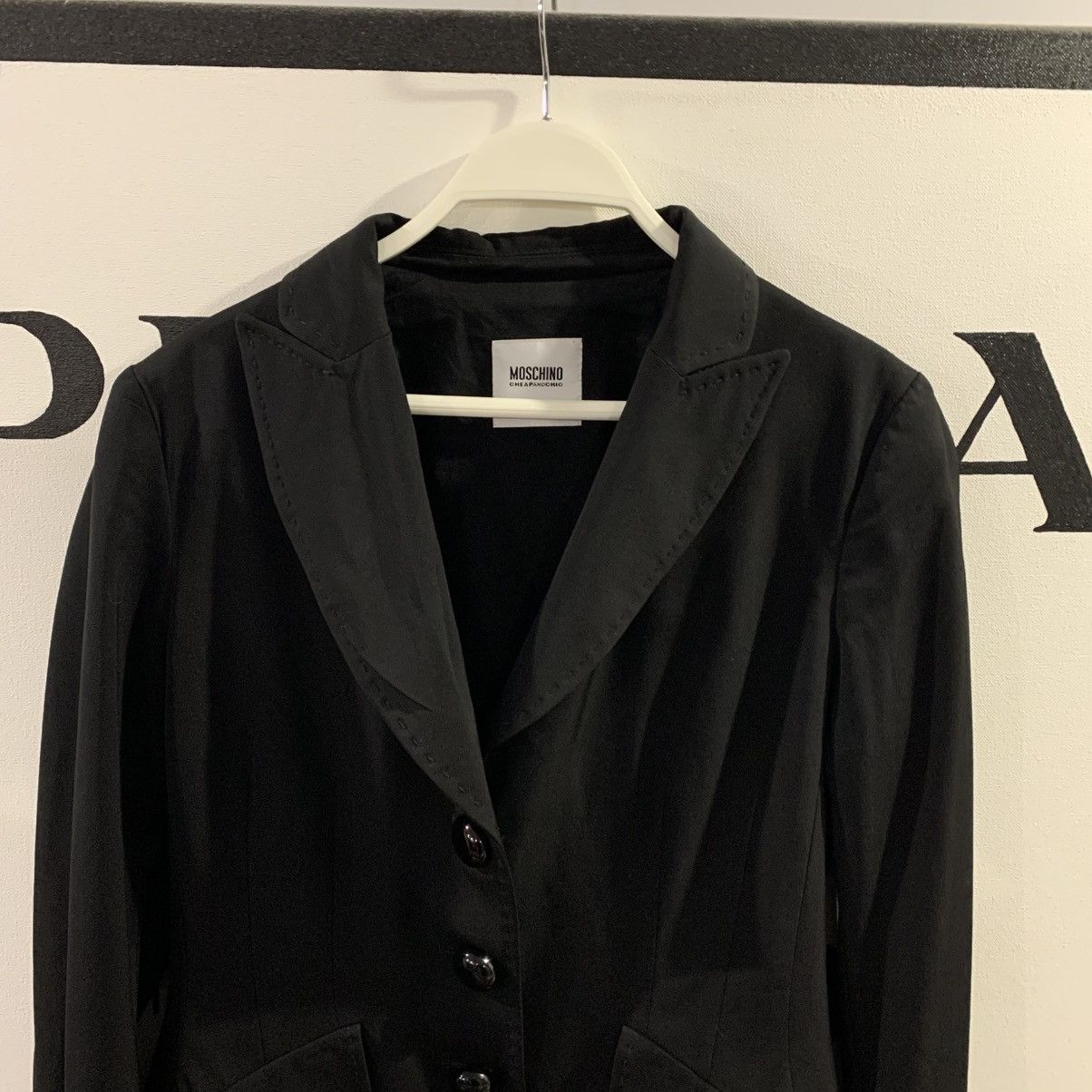 Moschino MOSCHINO Cheap and Chic Black Blazer Size 44 IT 10 US Size M / US 6-8 / IT 42-44 - 8 Thumbnail