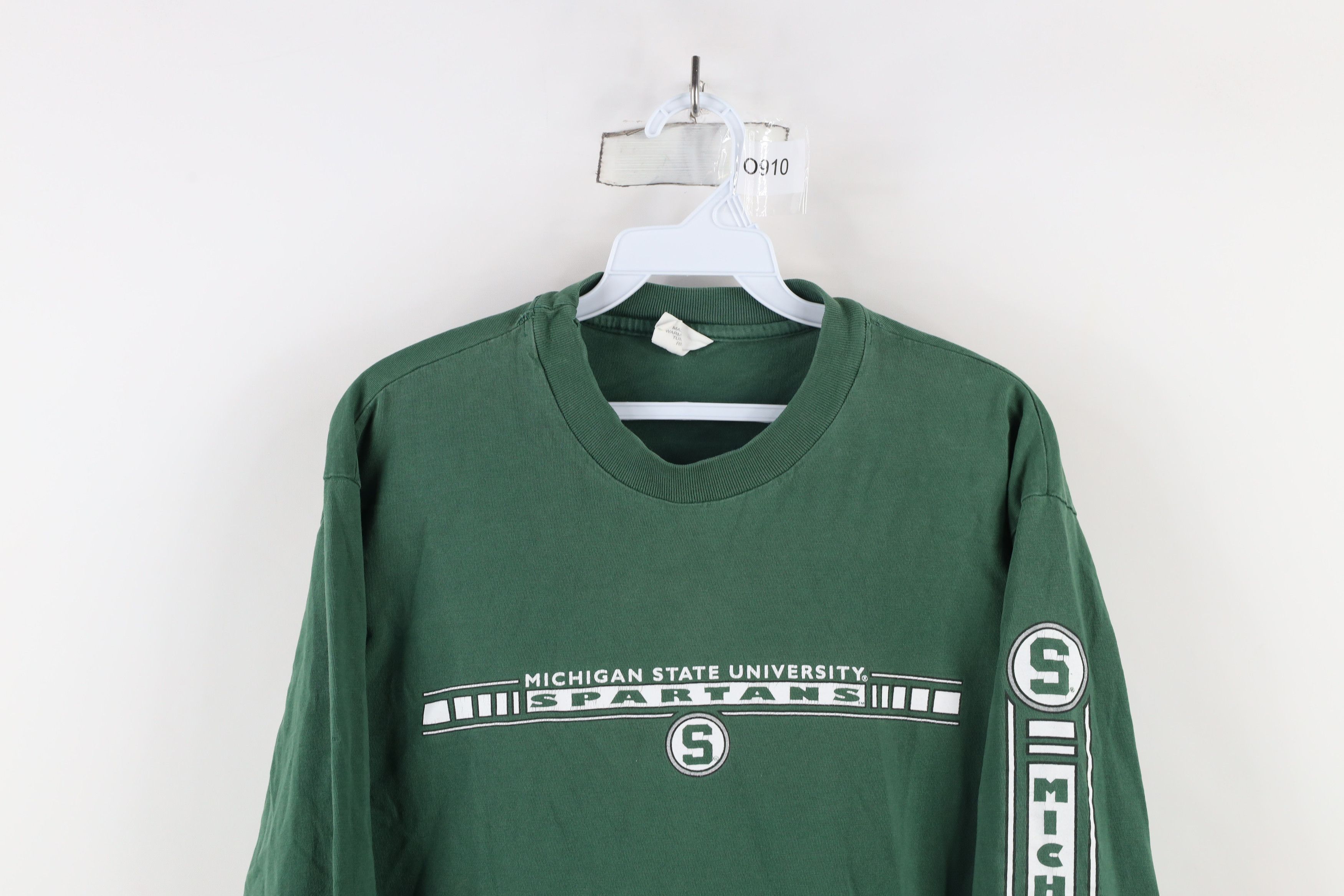 Vintage Vintage 90s Michigan State University Long Sleeve T-Shirt Size US L / EU 52-54 / 3 - 2 Thumbnail