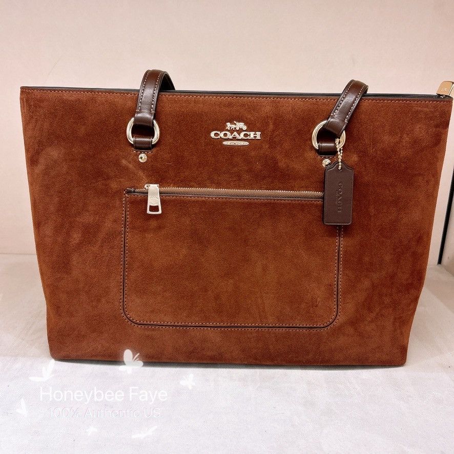 Coach Nwt Coach Station Tote Bag Suede CCC77 Size ONE SIZE - 3 Thumbnail