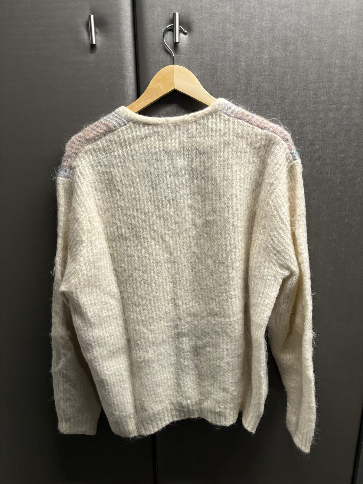 Supreme Supreme Brushed Grid Cardigan Size US L / EU 52-54 / 3 - 2 Thumbnail