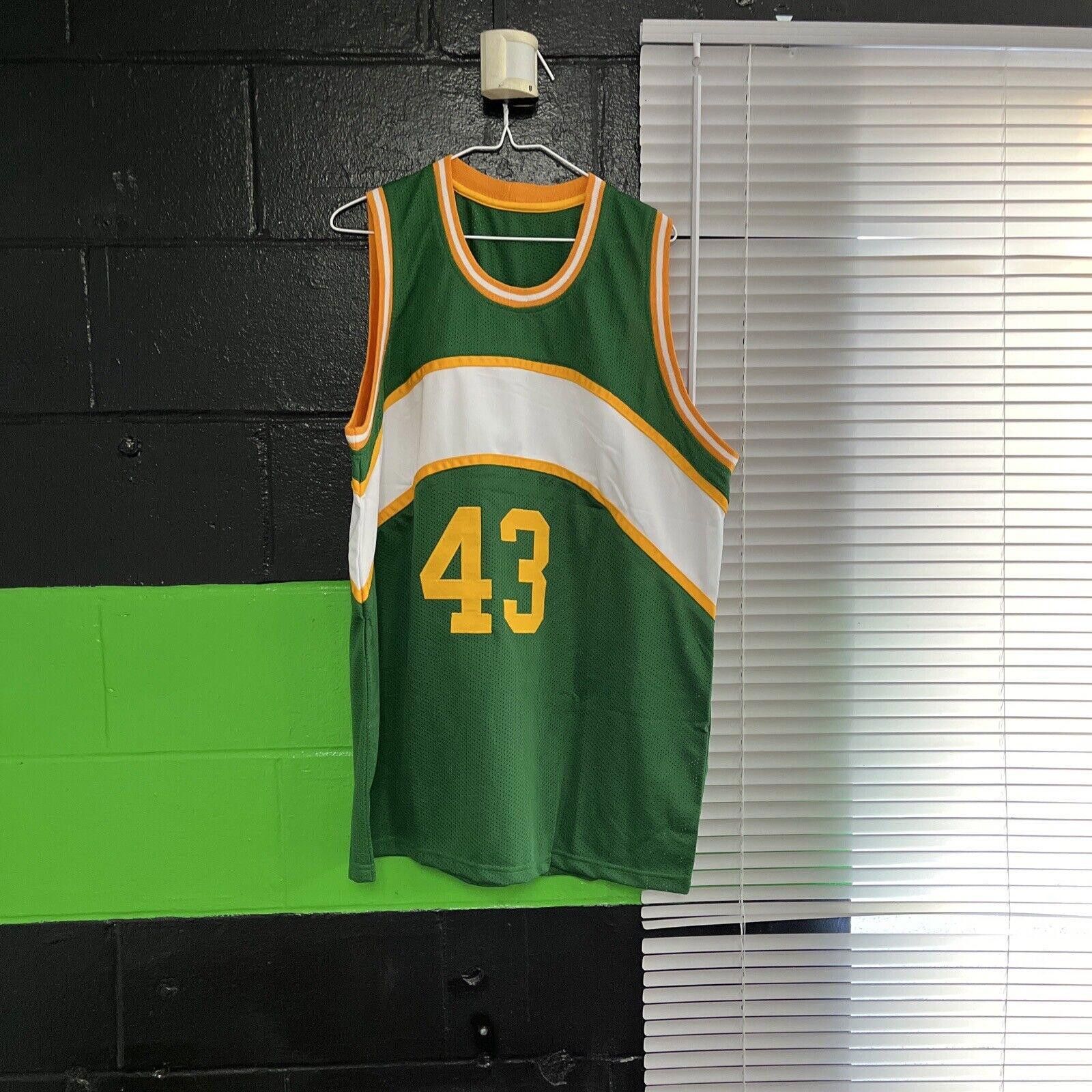Designer Jack Sikma - SIGNED Custom Seattle SuperSonics Jersey Size US XL / EU 56 / 4 - 4 Thumbnail