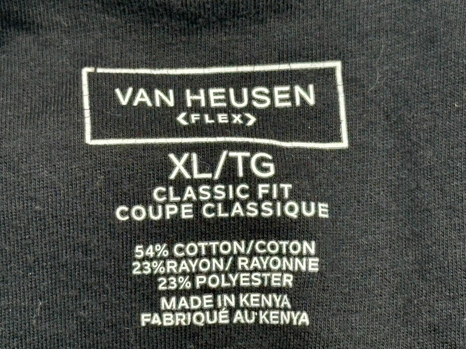 Van Heusen Van Heusen Flex Classic 1/4 Button Polo Shirt Black Men's XL Size US XL / EU 56 / 4 - 7 Thumbnail