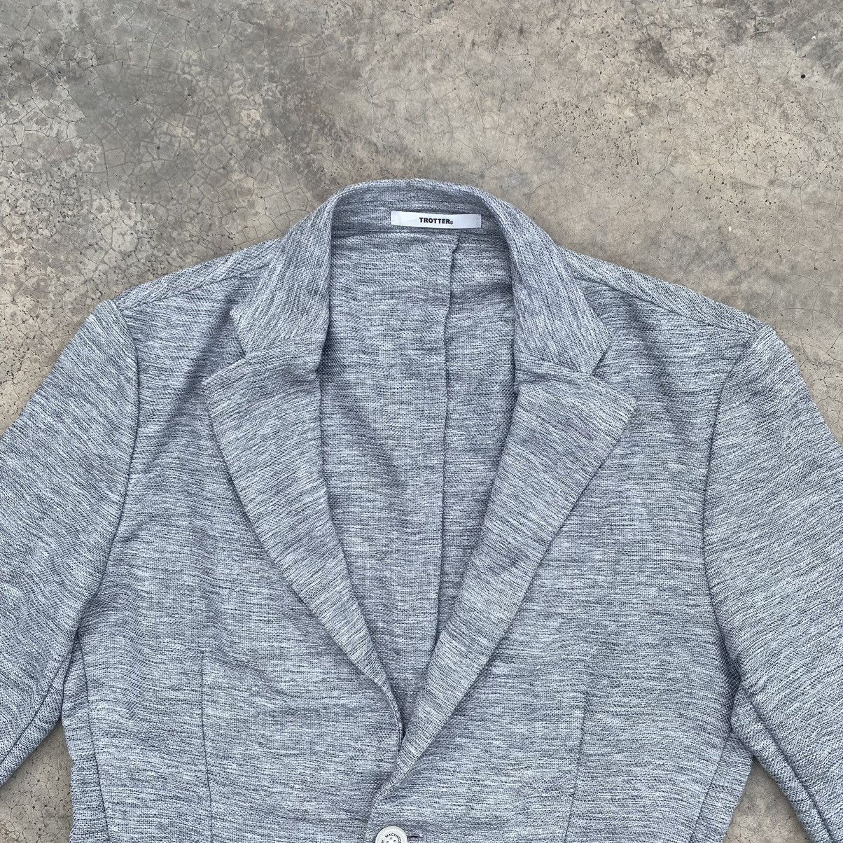 Mackintosh Mackintosh Philosophy Trotter Light Grey Jersey Blazer Size 36R - 3 Thumbnail