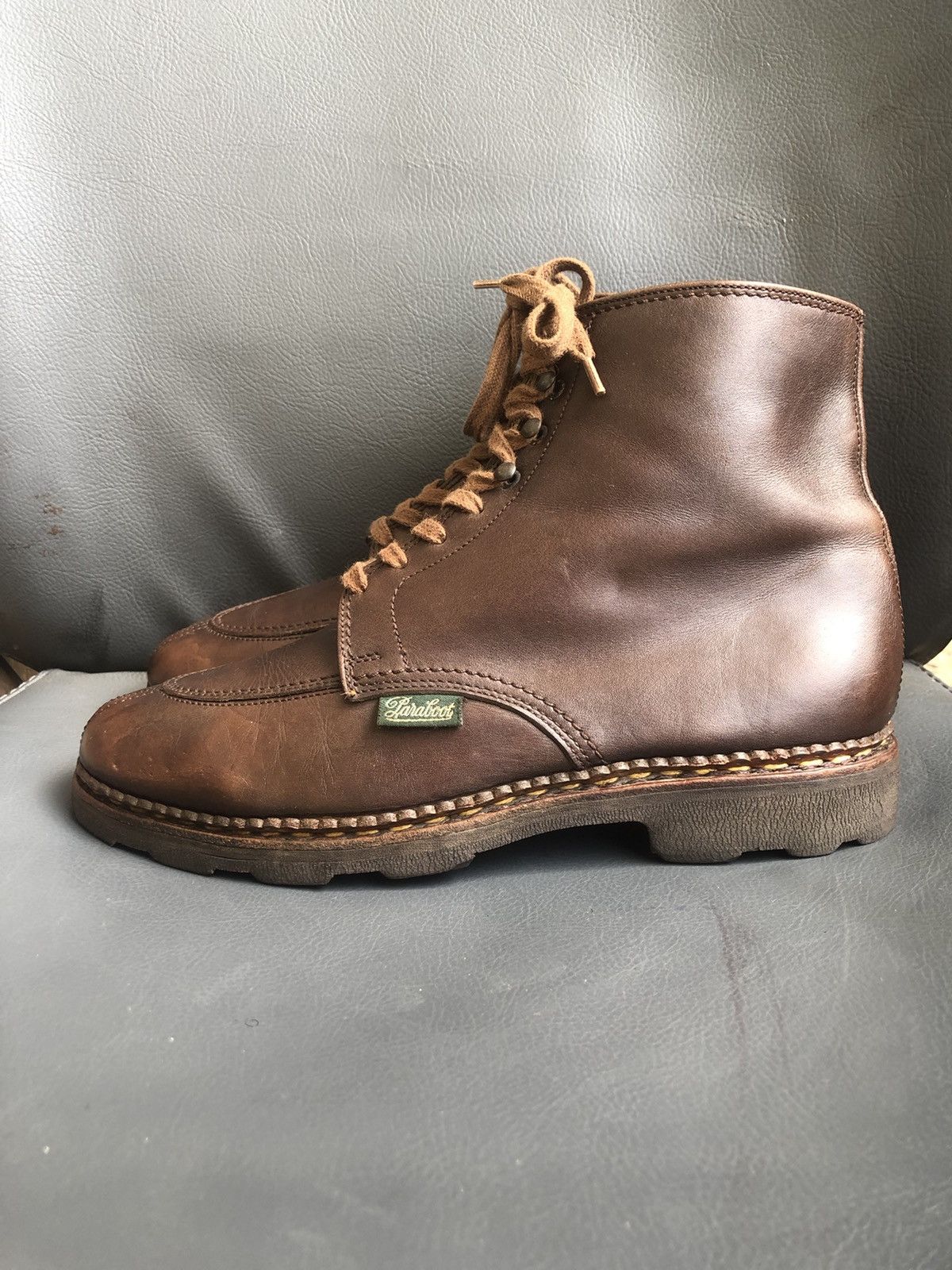 Paraboot Paraboot Griff Brown Leather Women’s Boots Size 4.5 K Size US 7 / IT 37 - 3 Thumbnail