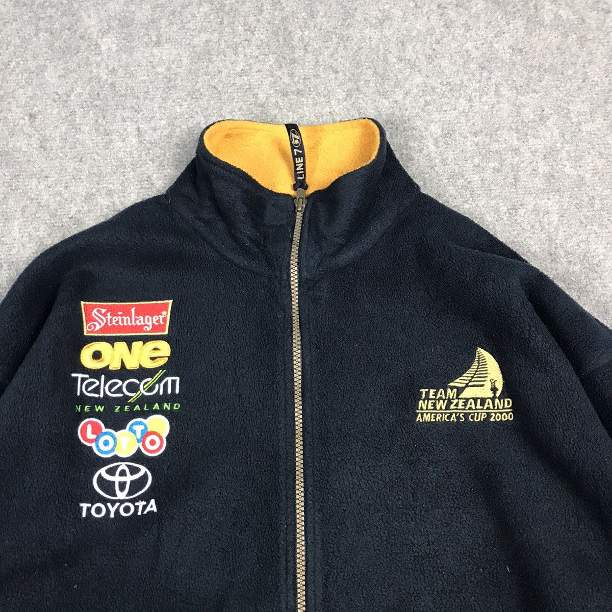 Japanese Brand × New Zealand Outback × Vintage Line 7 Team New Zealand Fleece Fullzip Jacket Size US M / EU 48-50 / 2 - 2 Thumbnail