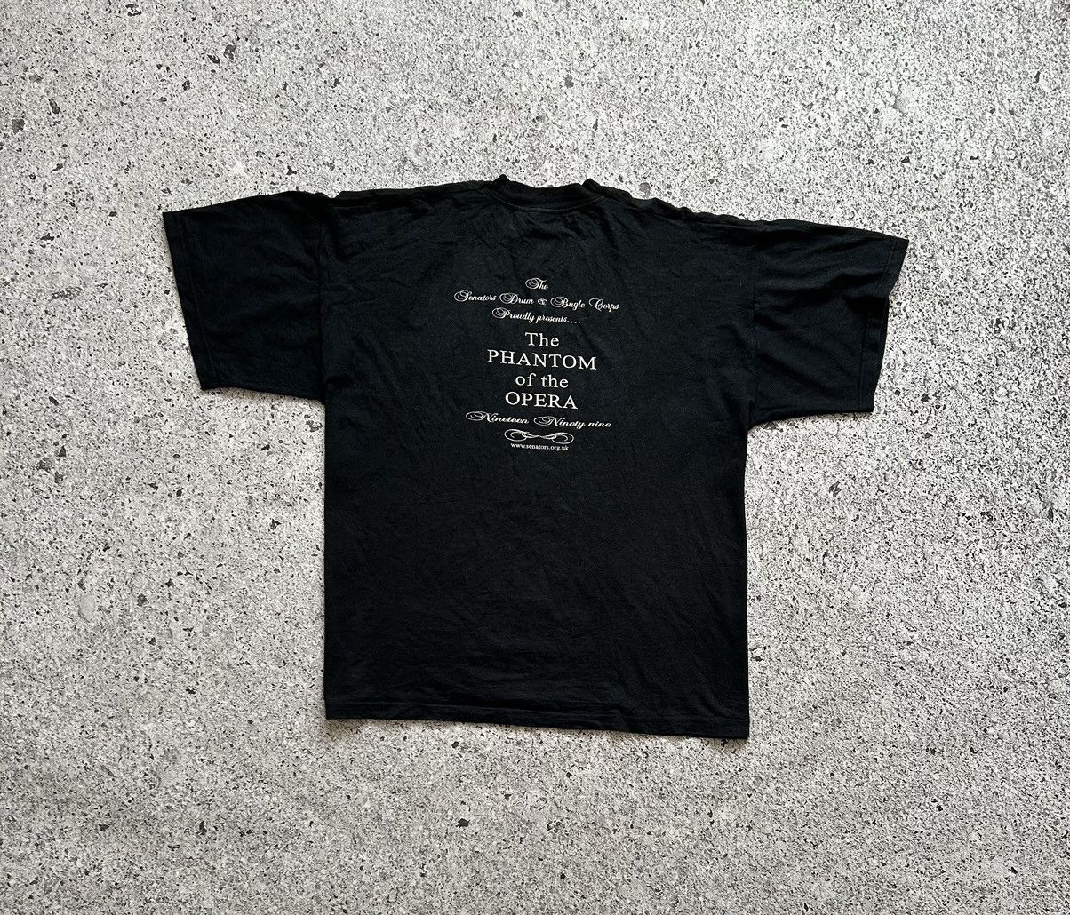 Vintage Vintage 1990’s Phantom Of The Opera Horror Retro T-Shirt Size US XL / EU 56 / 4 - 6 Thumbnail