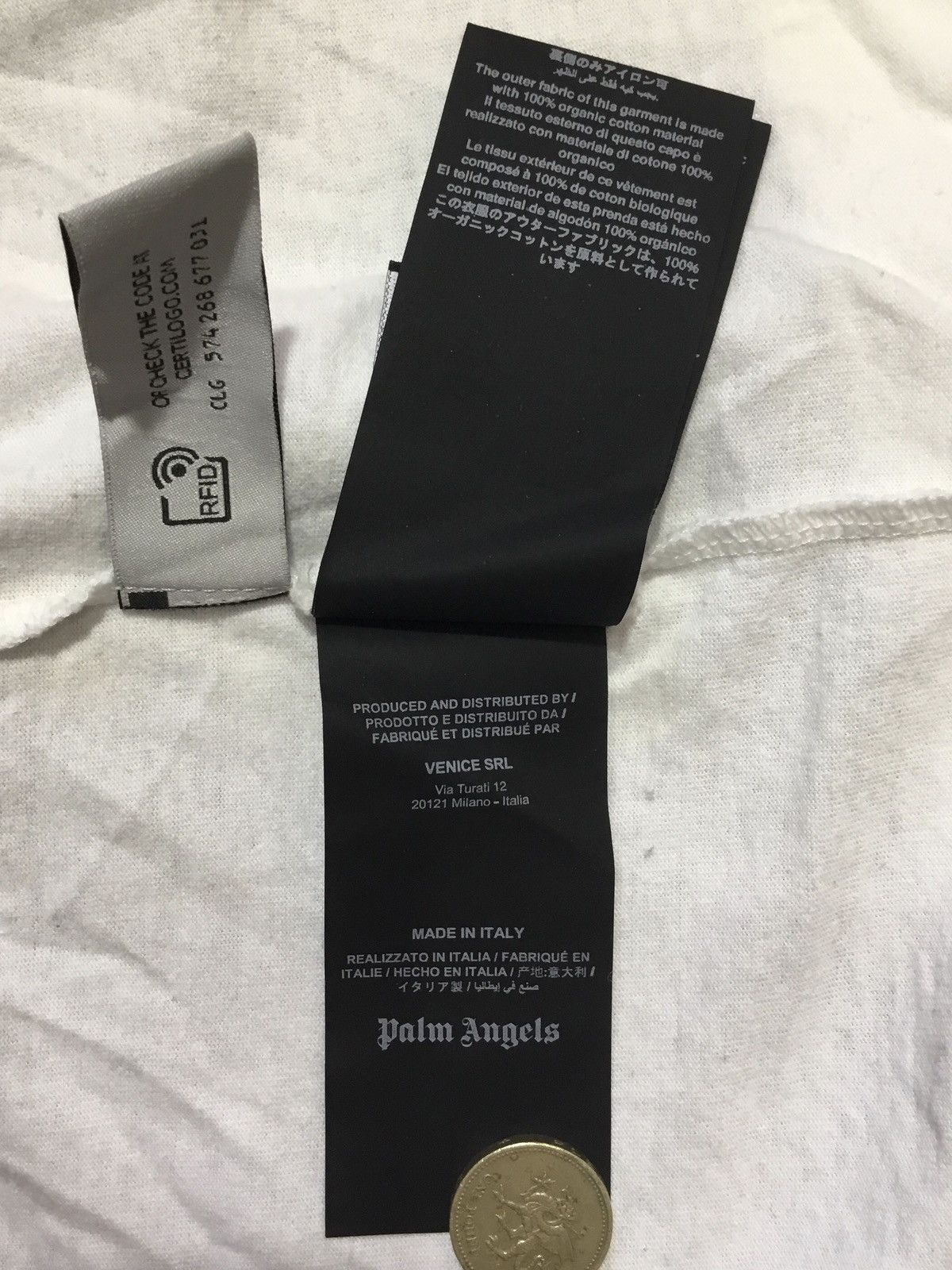 Palm Angels Palm Angels Men's Upside Down Palm Graphic T-Shirt Size M Size US M / EU 48-50 / 2 - 11 Thumbnail