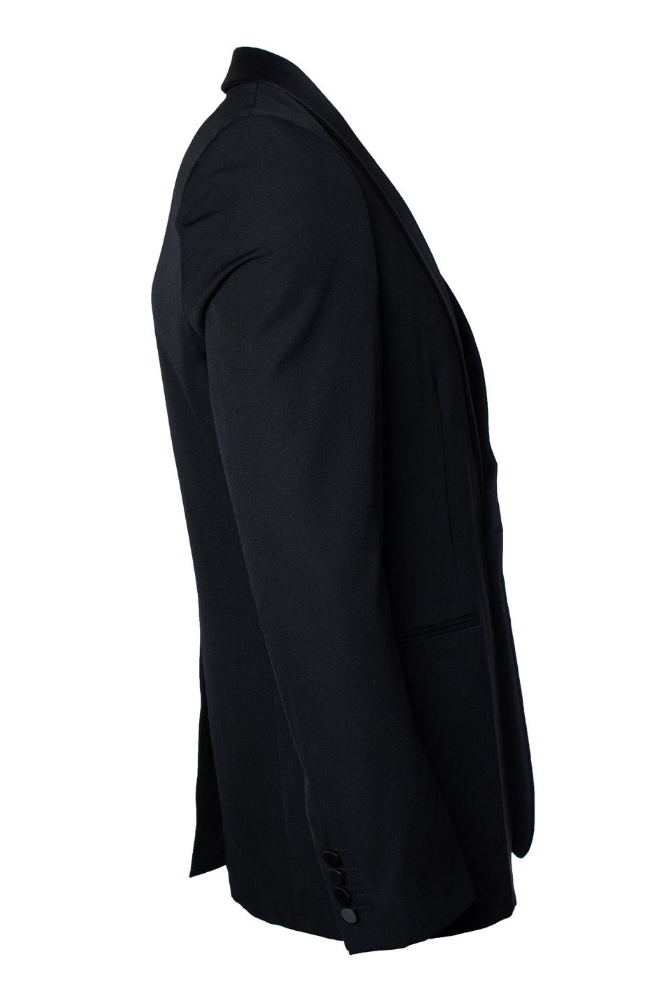 Saint Laurent Paris Saint Laurent, black tuxedo jacket with satin revert Size 52R - 3 Thumbnail