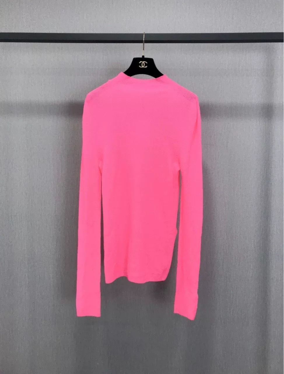 Celine Celine Semi-High Neck Pink Top Size L / US 10 / IT 46 - 1 Thumbnail
