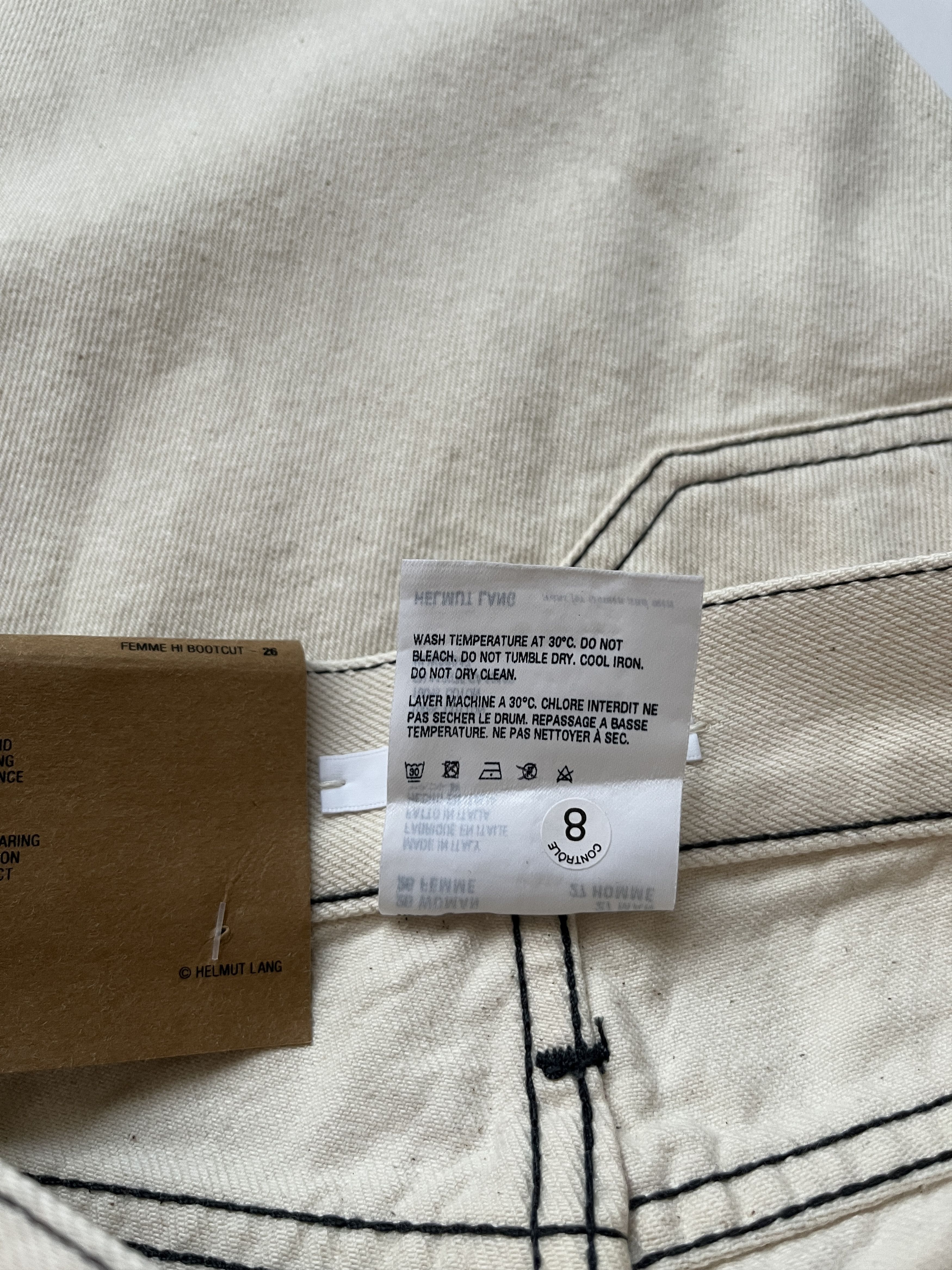Helmut Lang ⚡️QUICK SALE⚡️Helmut Lang Natural Hi Bootcut Jeans Pants Size 26" / US 2 / IT 38 - 5 Thumbnail